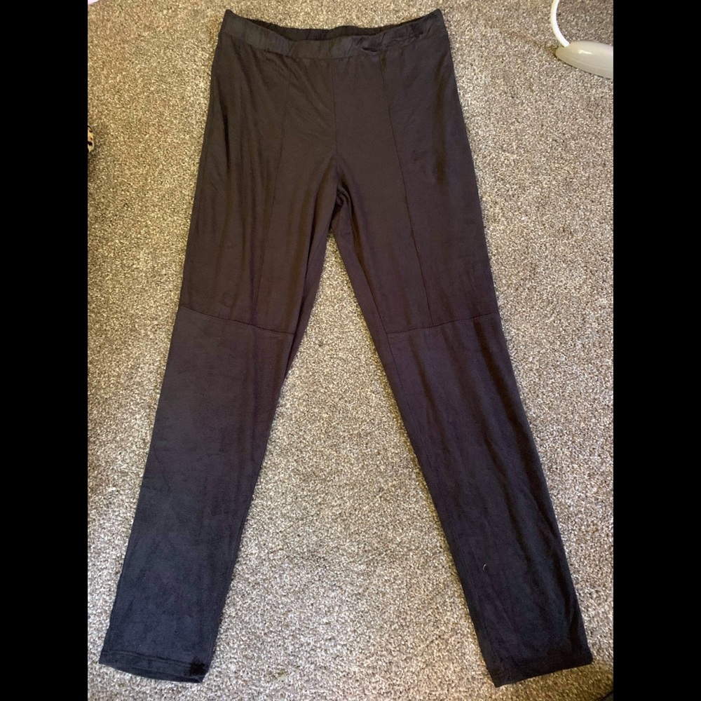 Suede leggings